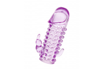Закрытая фиолетовая насадка с 2 отростками - 13 см.