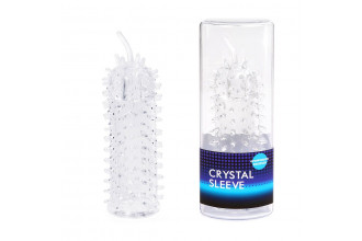 Закрытая рельефная насадка Crystal sleeve с усиками - 12 см.