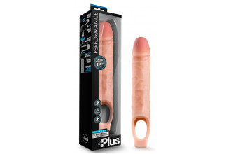 Телесный реалистичный фаллоудлинитель 10 Inch Silicone Cock Sheath Penis Extender - 25,4 см.