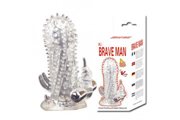 Насадка-удлинитель с пупырышками, усиками и вибрацией