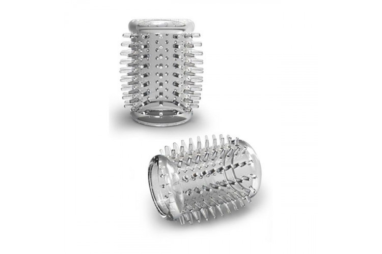 Прозрачная насадка с шипами STAY HARD COCK SLEEVE 01 CLEAR