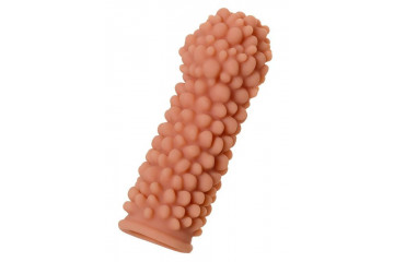 Насадка на фаллос с пузыриками по всей поверхности Extreme Sleeve 008 M-size - 14,7 см.