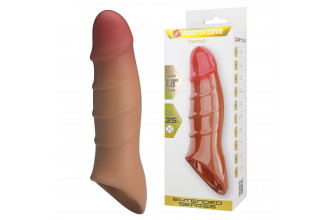 Карамельная удлиняющая насадка на пенис Darnel Карамельная удлиняющая насадка на пенис Darnel