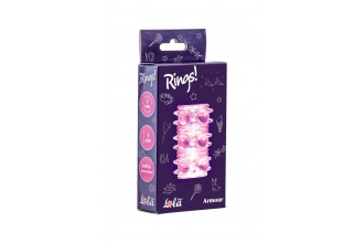 Розовая насадка на пенис Rings Armour