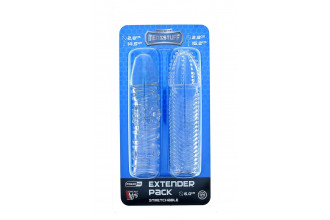 Комплект из 2 прозрачных насадок на пенис Penis Extender Pack