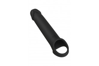 Черная насадка-удлинитель с вибрацией Vibrating Extender With Remote