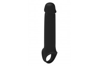 Черная насадка-удлинитель с вибрацией Vibrating Extender With Remote