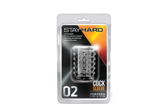 Прозрачная насадка на пенис с шишечками STAY HARD COCK SLEEVE 02 CLEAR