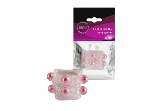 Прозрачная насадка на пенис с цветными шариками