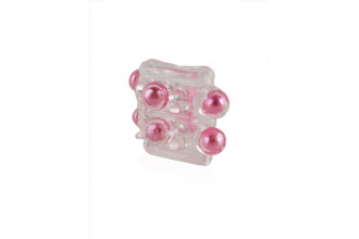 Прозрачная насадка на пенис с цветными шариками