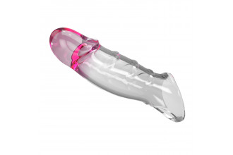 Прозрачная удлиняющая насадка на пенис Darnel