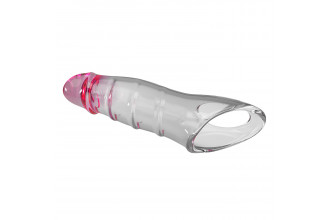 Прозрачная удлиняющая насадка на пенис Darnel