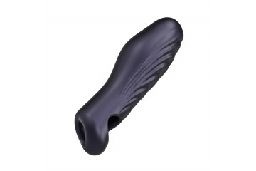 Сливовая силиконовая насадка на пенис с подхватом Manwan Ryzer