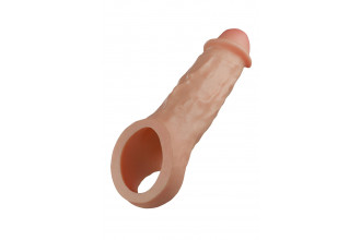 Телесная насадка-удлинитель Intrepid 9.25 Inch Realistic Penis Extender Sleeve - 23,5 см.