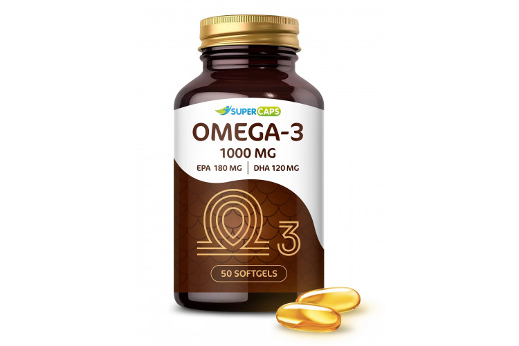 Пищевая добавка SuperCaps OMEGA-3 - 50 капсул (1000 мг)