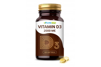 Пищевая добавка SuperCaps VITAMIN D3 2000 ME - 120 капсул