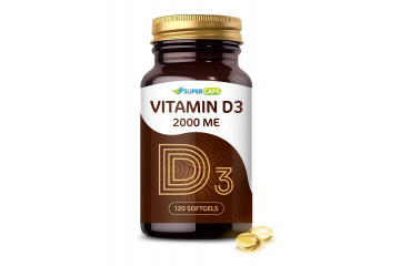 Пищевая добавка SuperCaps VITAMIN D3 2000 ME - 120 капсул