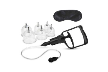 Набор из 6 вакуумных банок с насосом Erotic Suction Cupping Set