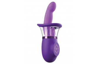Фиолетовая помпа-вибратор Ultimate Pleasure Pro Plus