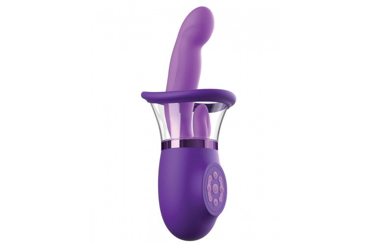 Фиолетовая помпа-вибратор Ultimate Pleasure Pro Plus
