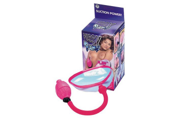 Прозрачная помпа с грушей для клитора и половых губ