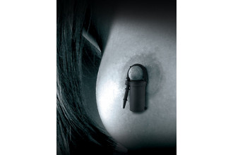 Чёрные виброзажимы на соски SILICONE NIPPLE TEAZERS