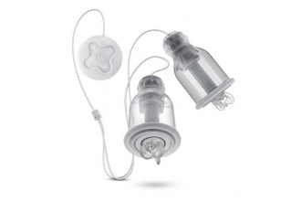 Прозрачные вибронасадки на соски со сменными колпачками Titillator