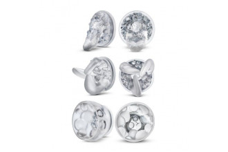 Прозрачные вибронасадки на соски со сменными колпачками Titillator Прозрачные вибронасадки на соски со сменными колпачками Titillator