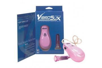 Розовый вибростимулятор для сосков VibroSux