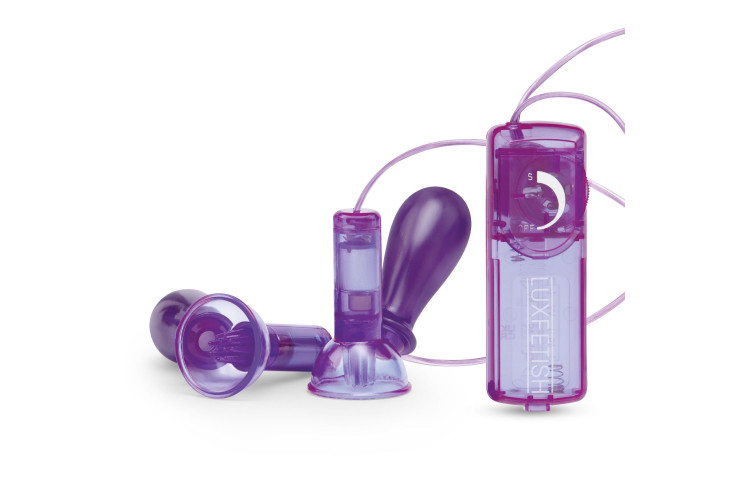 Вакуумные помпы для груди с вибрацией Remote Control Vibrating Nipple Suckers