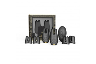 Черные виброзажимы на соски Nave