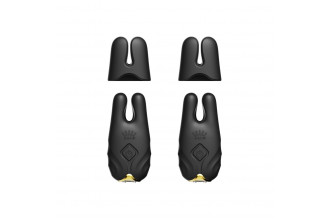 Черные виброзажимы на соски Nave