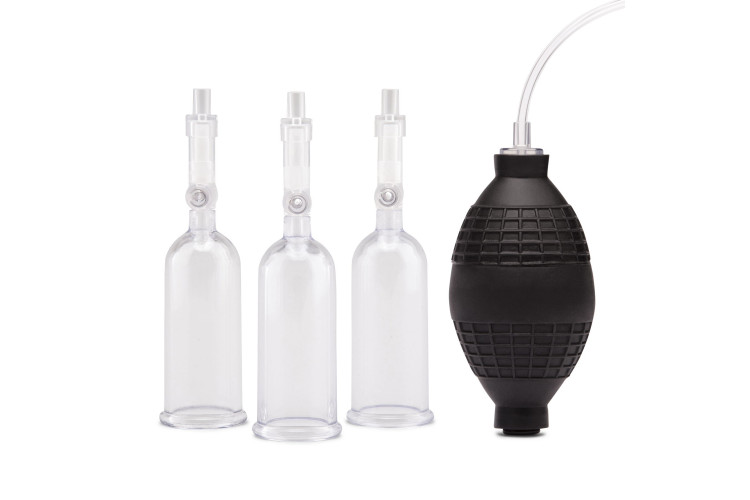 Вакуумная помпа для клитора и сосков Nipple Suckers with Clitoral Pump