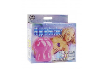 Розовые вакуумные помпы для сосков NIPPLE SUCKER PAIR IN SHINY PINK