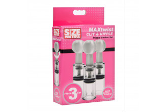Набор из 3 помп для клитора и сосков Max Twist Clit and Nipple Triple Sucker Set