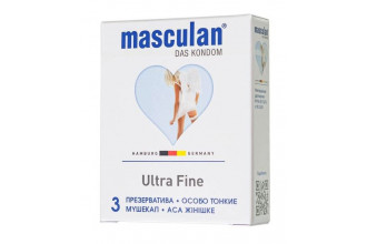 Особо тонкие презервативы Masculan Ultra Fine - 3 шт.