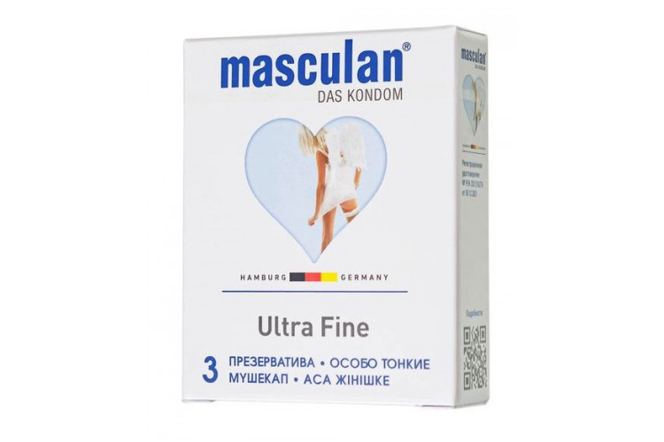 Особо тонкие презервативы Masculan Ultra Fine - 3 шт.