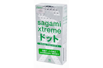 Презервативы Sagami Xtreme Type-E с точками - 10 шт.