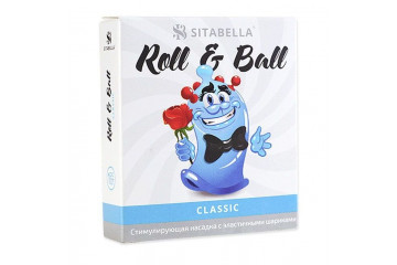 Стимулирующий презерватив-насадка Roll & Ball Classic