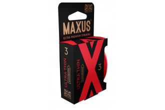 Ультратонкие презервативы в железном кейсе MAXUS Ultra Thin - 3 шт.