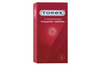 Презервативы Torex Сладкая любовь с ароматом клубники - 12 шт.