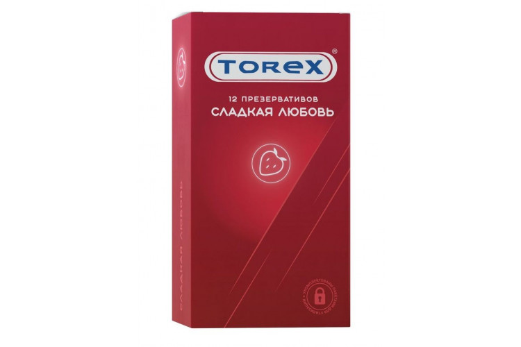 Презервативы Torex Сладкая любовь с ароматом клубники - 12 шт.