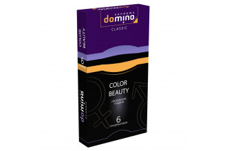 Разноцветные презервативы DOMINO Classic Colour Beauty - 6 шт.