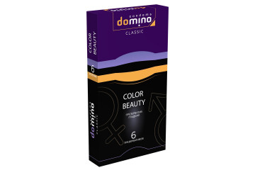 Разноцветные презервативы DOMINO Classic Colour Beauty - 6 шт.