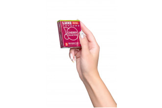 Презервативы с ароматом вишни LUXE Royal Cherry Collection - 3 шт.