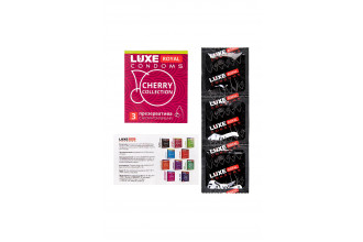 Презервативы с ароматом вишни LUXE Royal Cherry Collection - 3 шт.