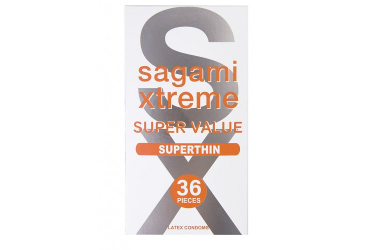 Ультратонкие презервативы Sagami Xtreme Superthin - 36 шт.