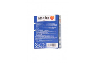 Презервативы с пупырышками Masculan Dotted - 3 шт.