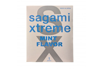 Презерватив Sagami Xtreme Mint с ароматом мяты - 1 шт.