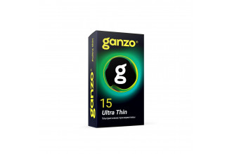 Прозрачные ультратонкие презервативы Ganzo Ultra thin - 15 шт.